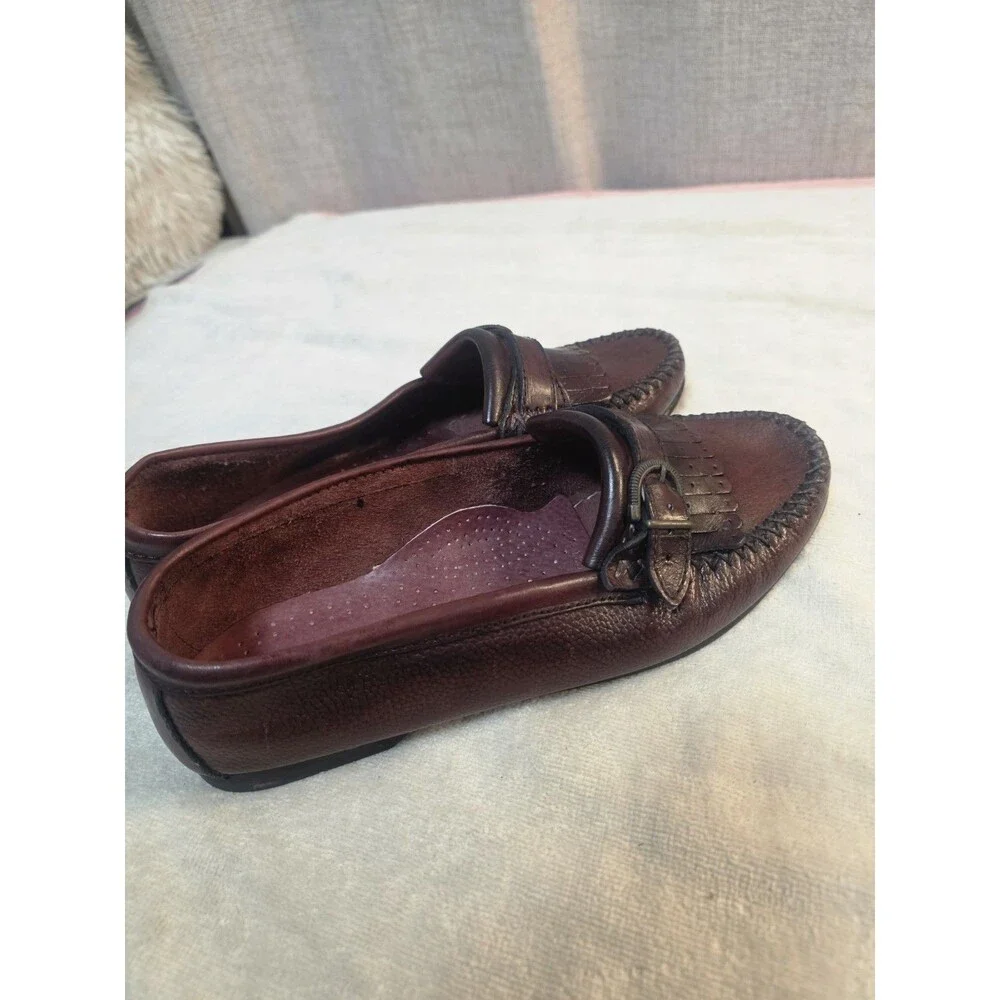 Vintage Rodolfo Valentino Men's Kiltie Tassel Leather Loafers Spain Size 9.5